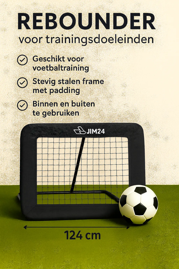 Jim24 voetbal rebounder 100 * 100 cm Jim24