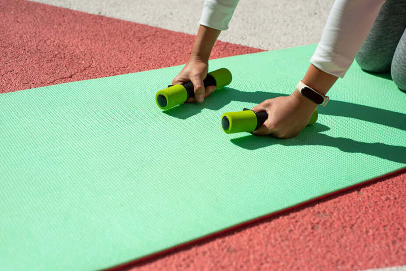 Fitness en yoga matten voorkomen blessures