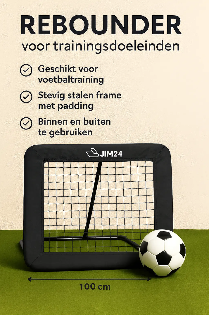 Jim24 voetbal rebounder 100 * 100 cm Jim24