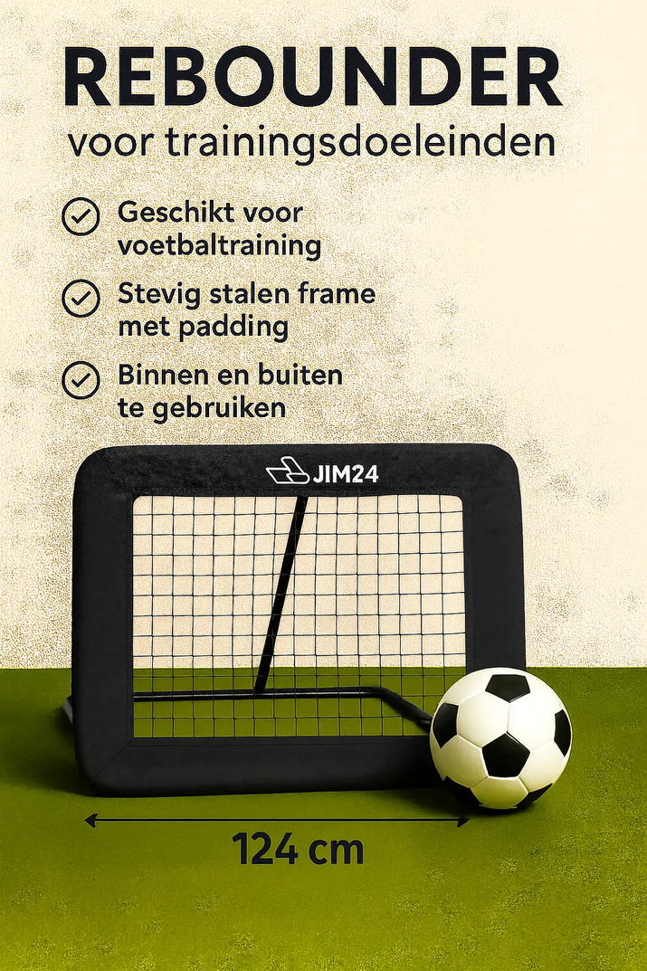 Jim24 voetbal rebounder 100 * 100 cm Jim24