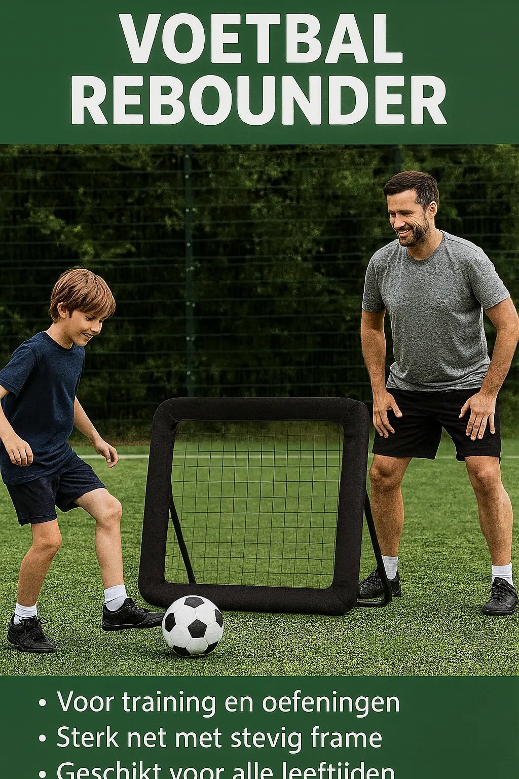 Jim24 voetbal rebounder 100 * 100 cm Jim24